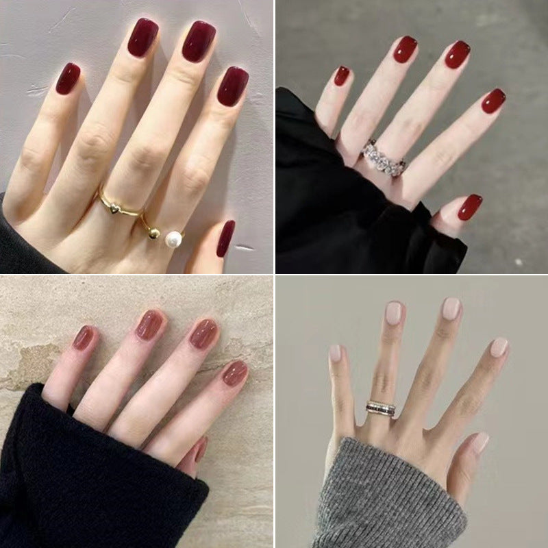 Natürliche glänzende Press-On Nagelspitzen