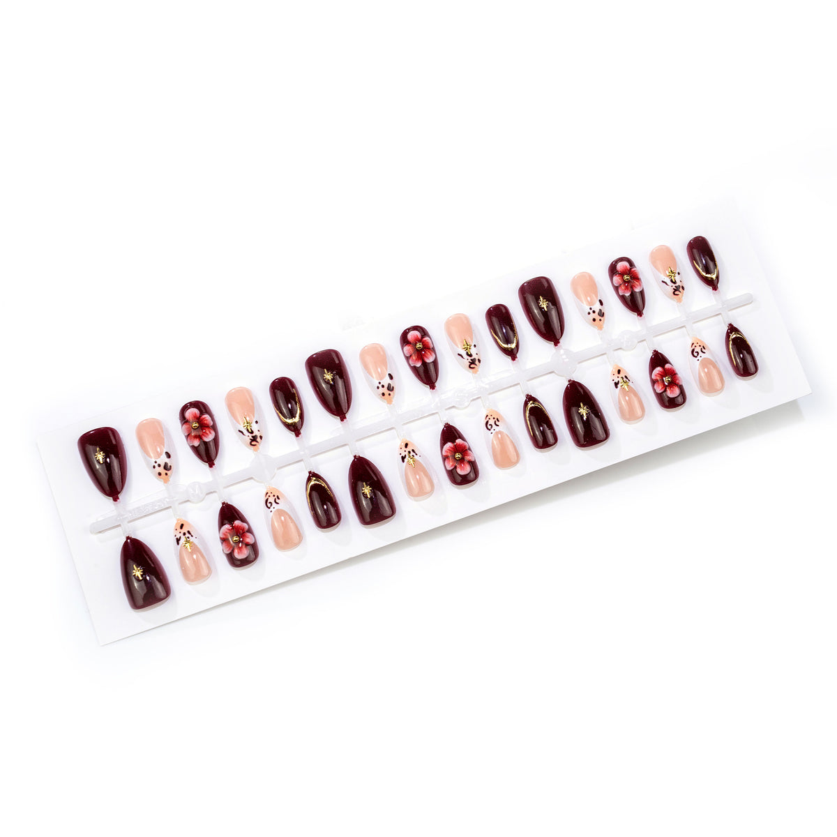 Elegantes Floral Press-On Nail Art Set Brehn 1790636706