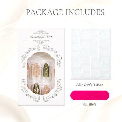 Elegantes Press-On Nagelkunstset
