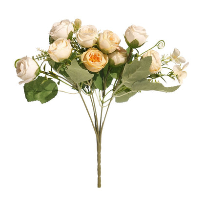 Lebensechter Rosenstrauß Stiel