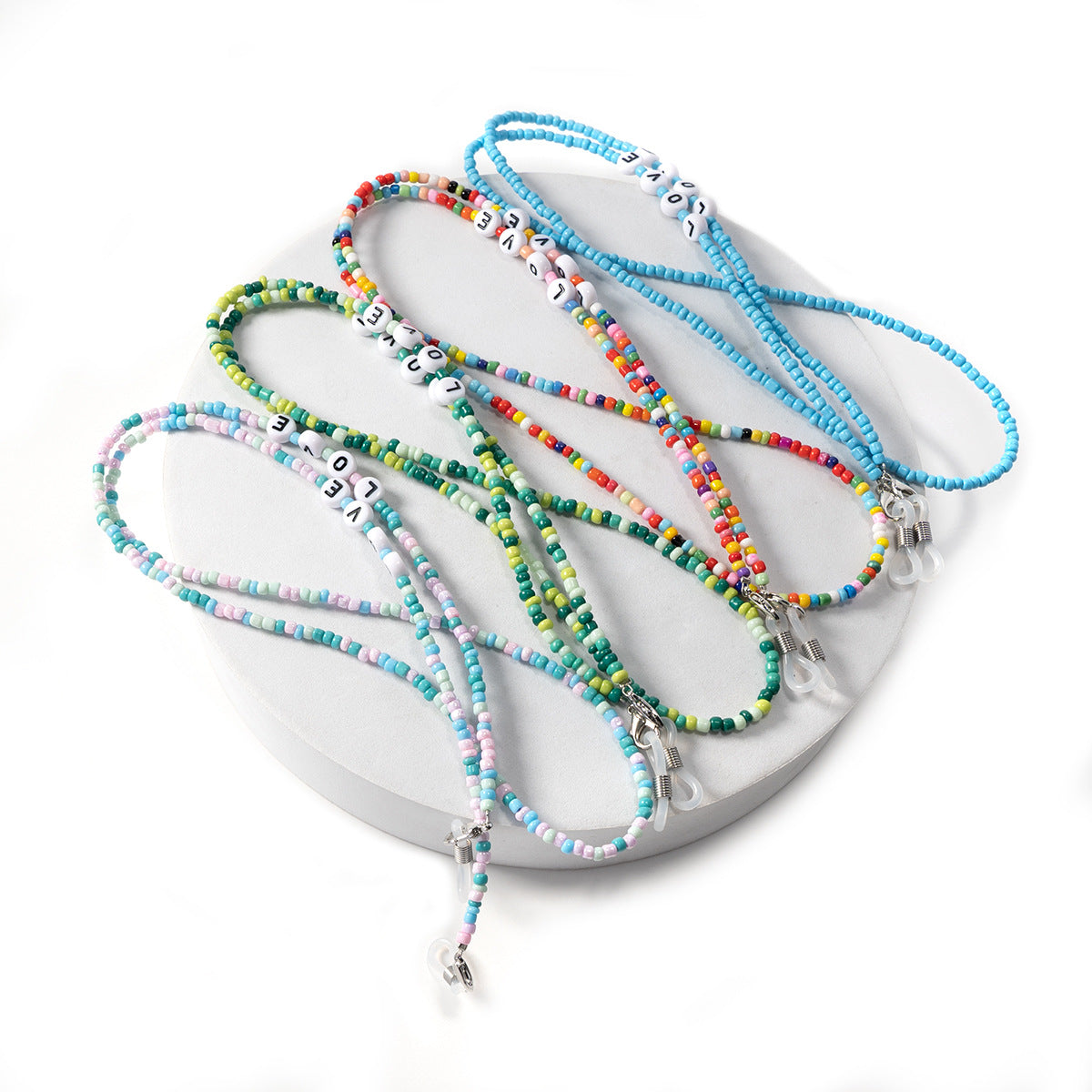 Liebe-Thema Perlen Brillen Kette Brehn