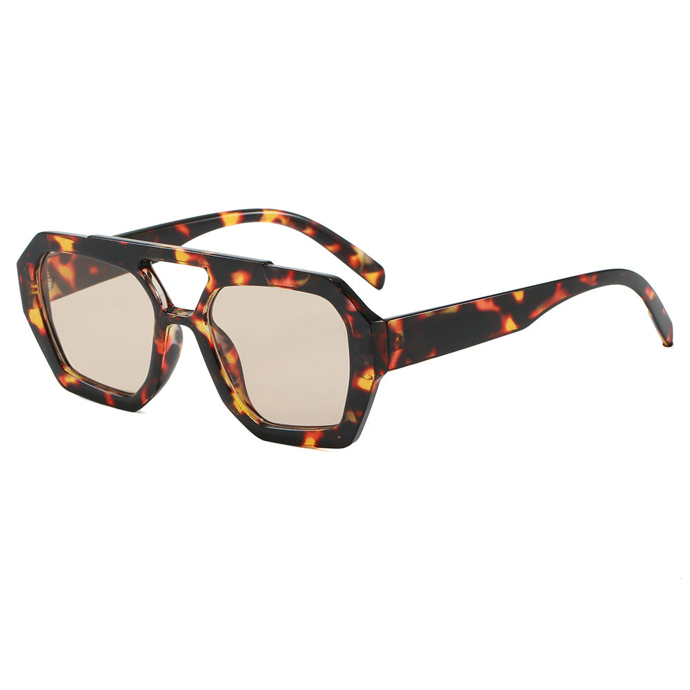 Damen geometrische Sonnenbrille im extravaganten Design Brehn