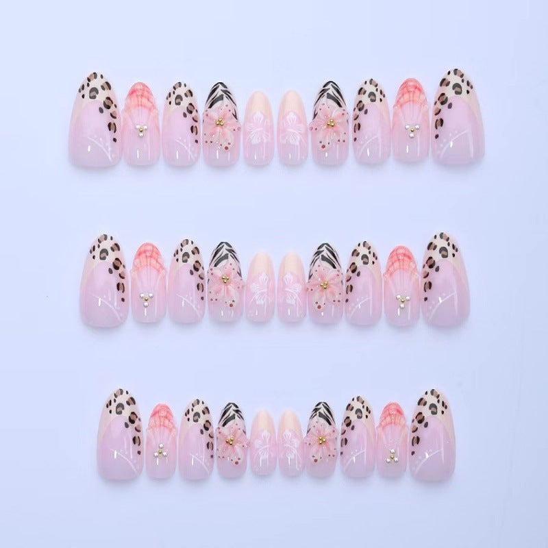 Chic Floral Design Press-On Nail Set Brehn
