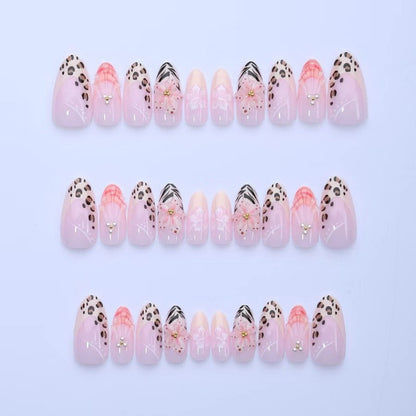 Chic Floral Design Press-On Nail Set Brehn