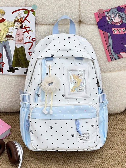 Lässiger Schneeflocken-Print-Rucksack Brehn