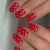 Verspieltes Punkte-Press-On-Nagelkunst-Design Brehn