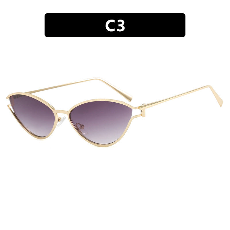 Damen Cat-Eye Sonnenbrille im eleganten Goldrahmen Brehn