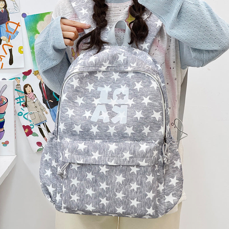 Stylische Sternen-Print Schulrucksack Brehn