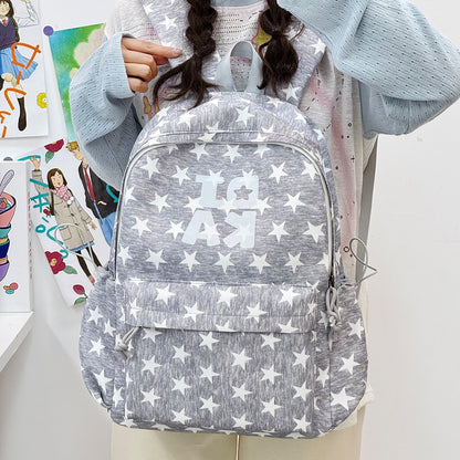 Stylische Sternen-Print Schulrucksack Brehn