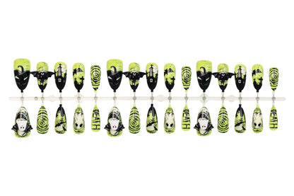 Halloween Kunstnagelset mit gruseligen Motiven Brehn