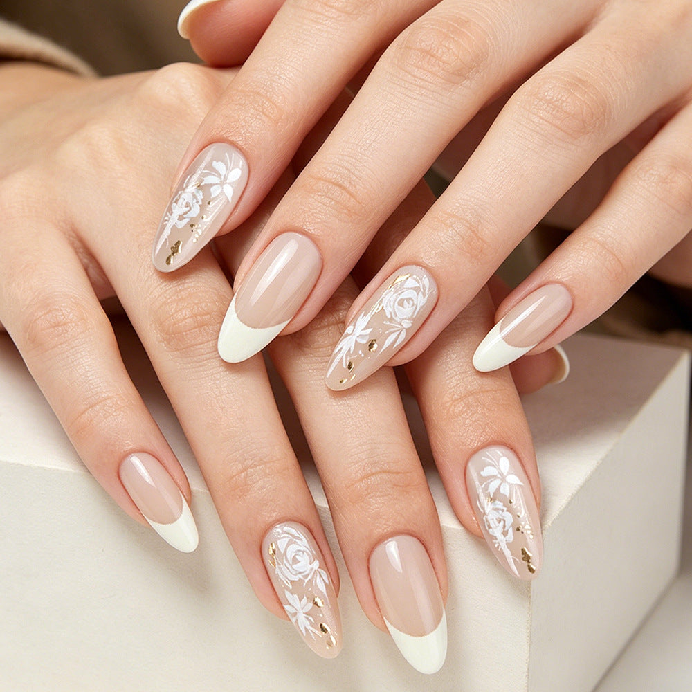 Elegantes Floral Gel Nagelkunst Set Brehn