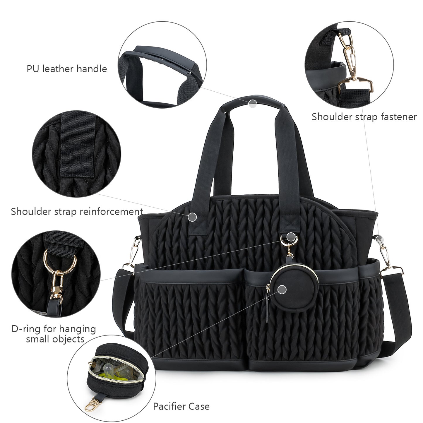 Modische Multifunktionshandtasche Brehn