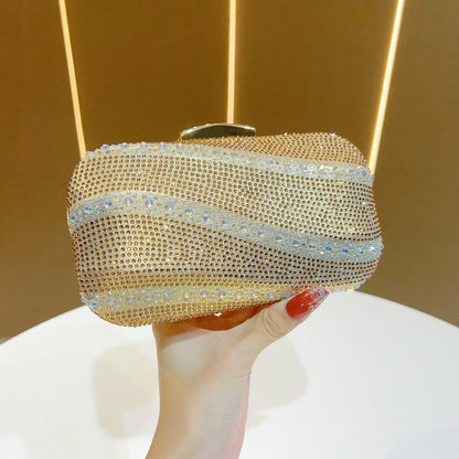 Rhinestone-besetzte Clutch-Tasche