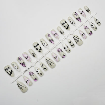 Halloween-Themen Press-On Nagelkunst Set