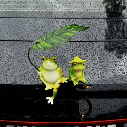 Lustige Froschfigur mit Schirm Brehn
