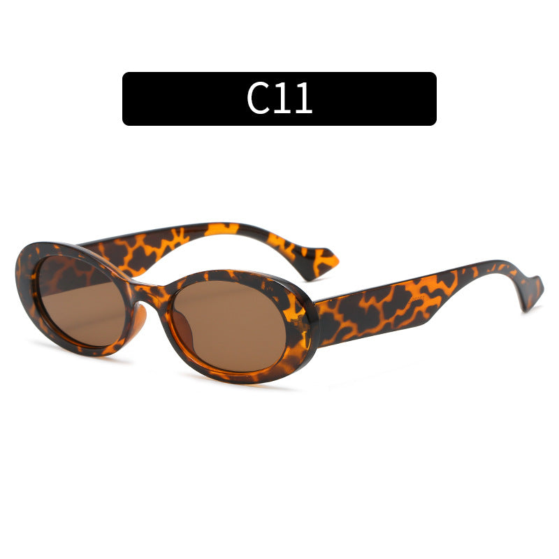 Trendy Übergroße Ovalrahmen Sonnenbrille