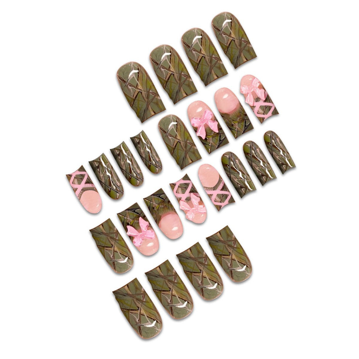 Floral Ombre Nagel Wraps Brehn