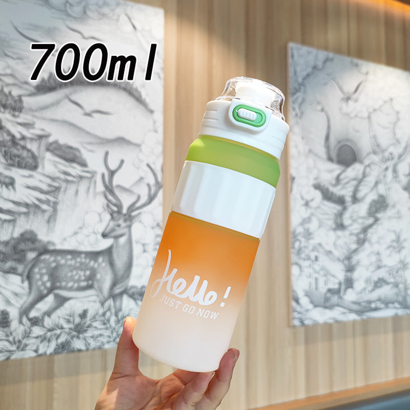 Damen vielseitige Trinkflasche mit innovativem Klappdeckel Brehn