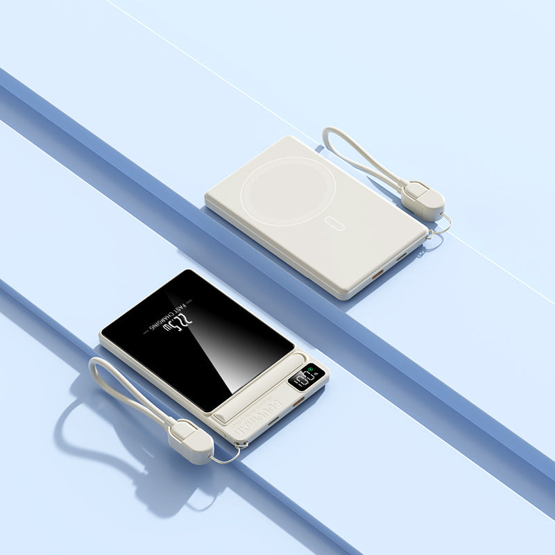 Tragbare Powerbank mit Kabelloser Ladefunktion Von Brehn