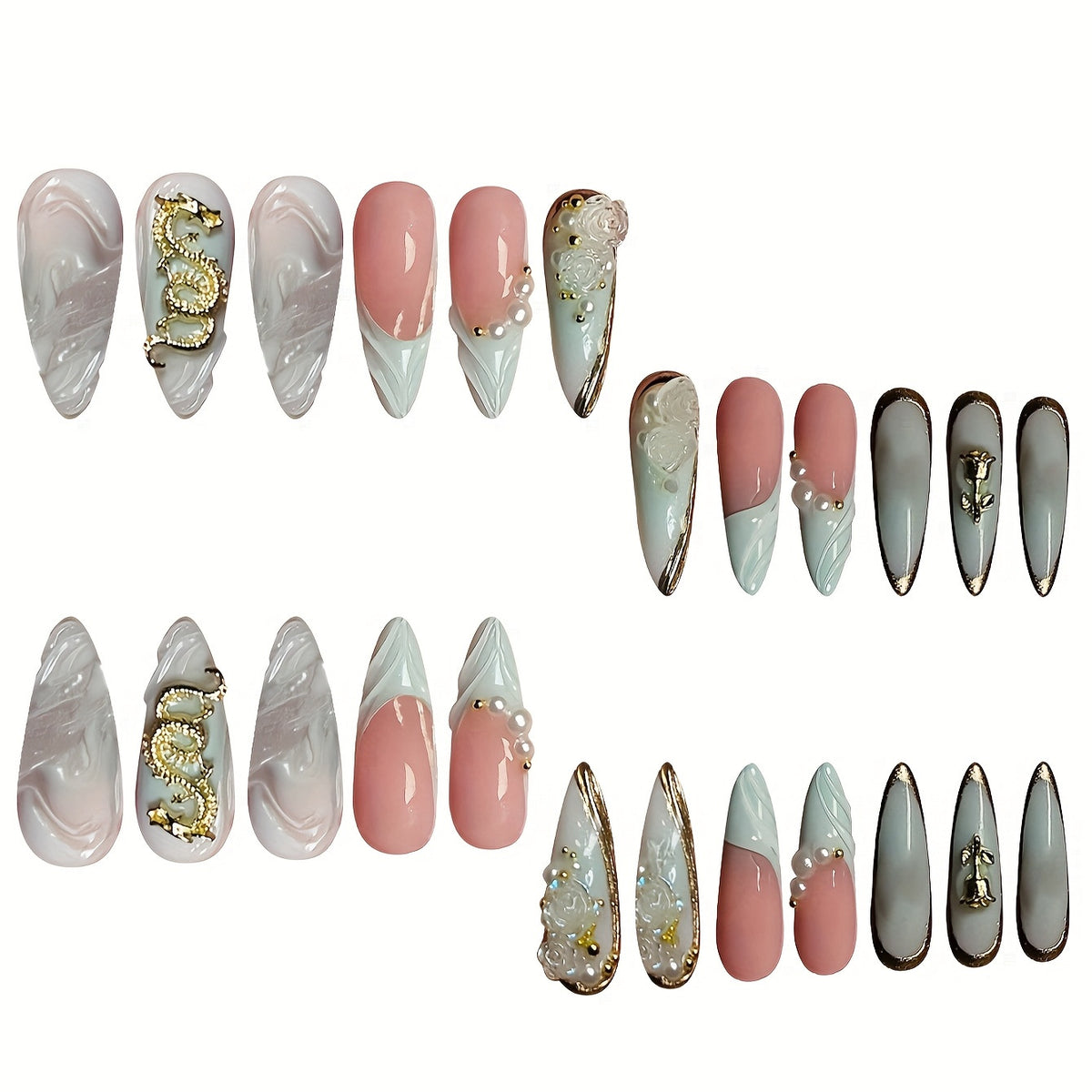 Dekorative skulptierte Nagelverstärkungen Brehn