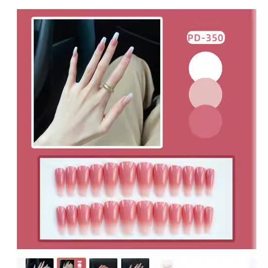 Elegante Gradient Press-On-Nagelspitzen Brehn