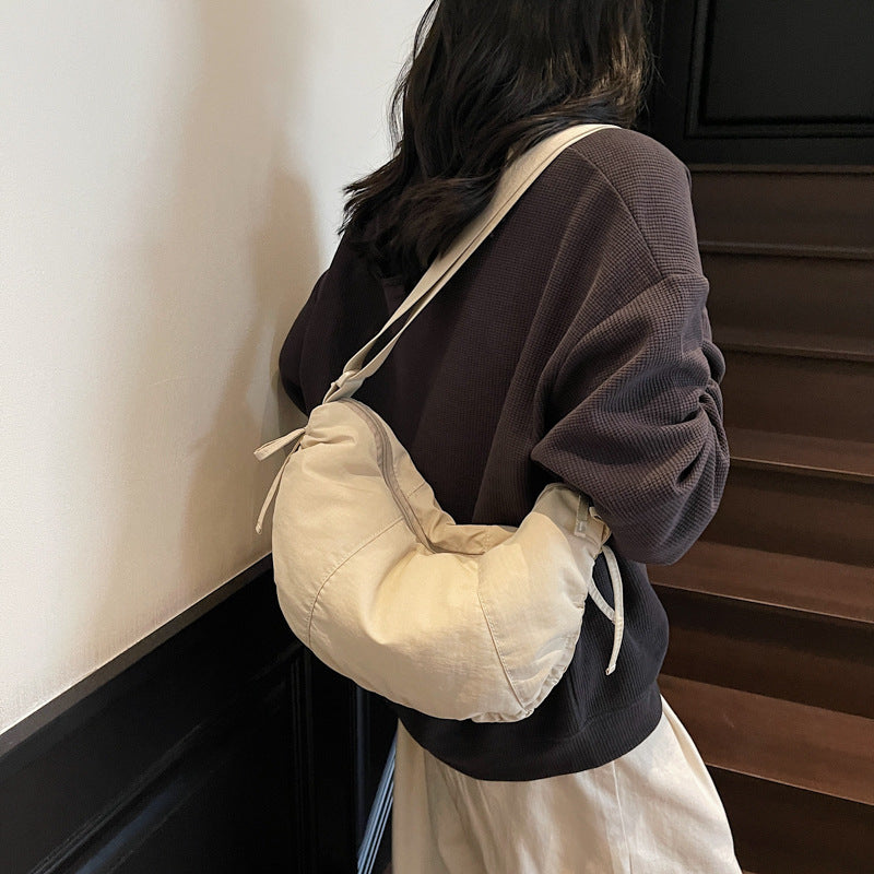 Lässige weiche Stoff Hobo Tasche Brehn