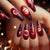 Lunar-Themen Press-On-Nagelkunst Brehn