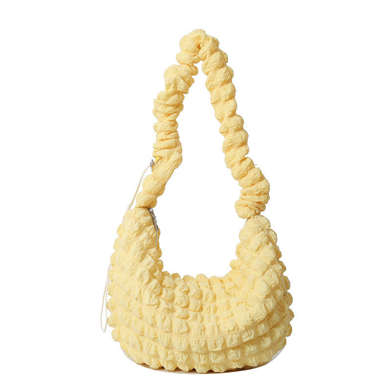 Texturiertes Stoff-Hobo-Bag Brehn