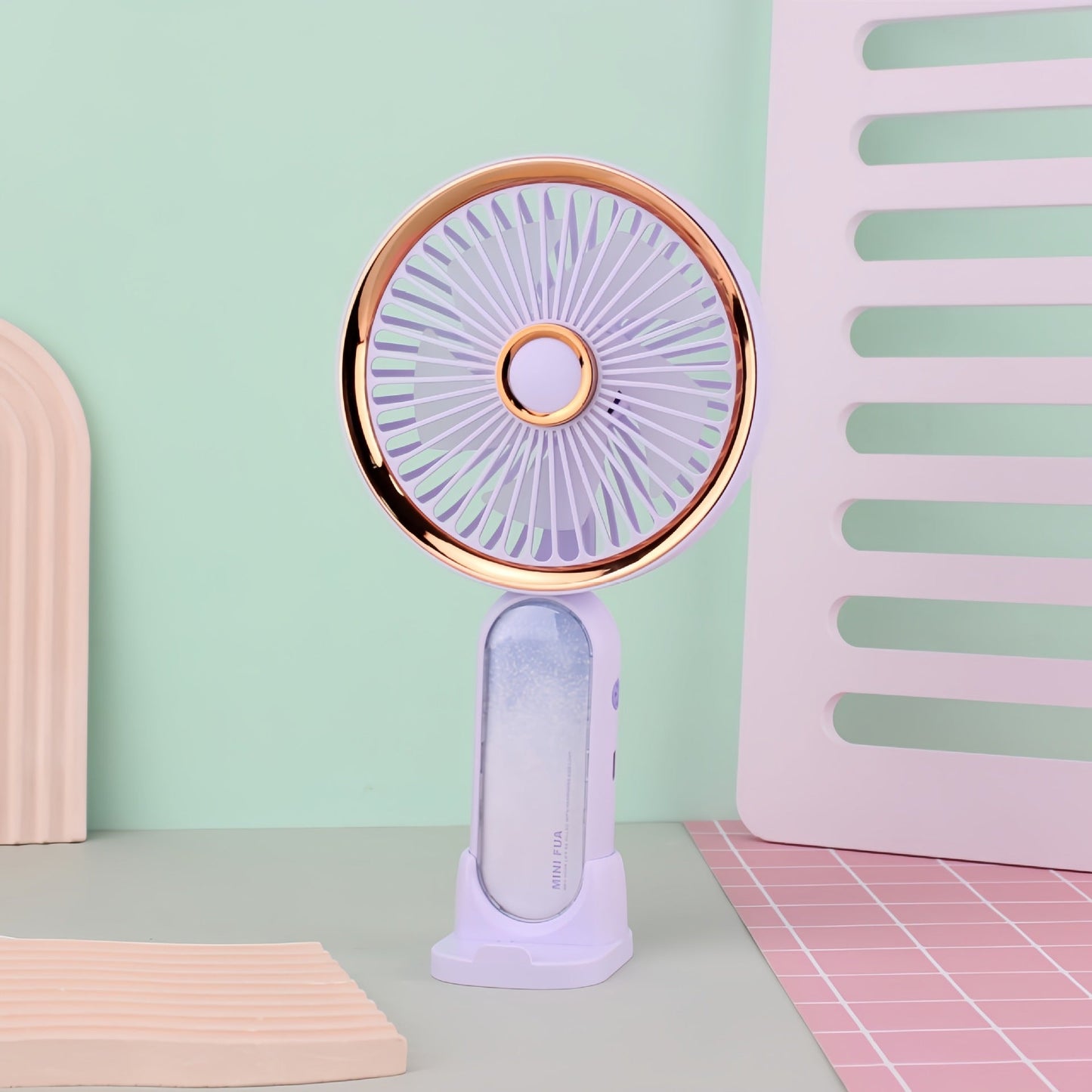 Frauen Tragbarer Mini USB Ventilator mit Stilvollem Design Brehn