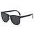 Damen trendige Sonnenbrille mit facettenreichem Rahmen Brehn