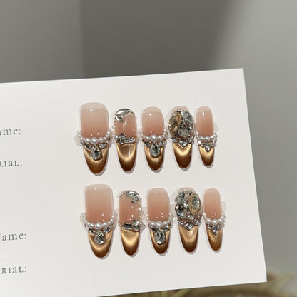 Elegantes Press-On-Nagelkunst-Set