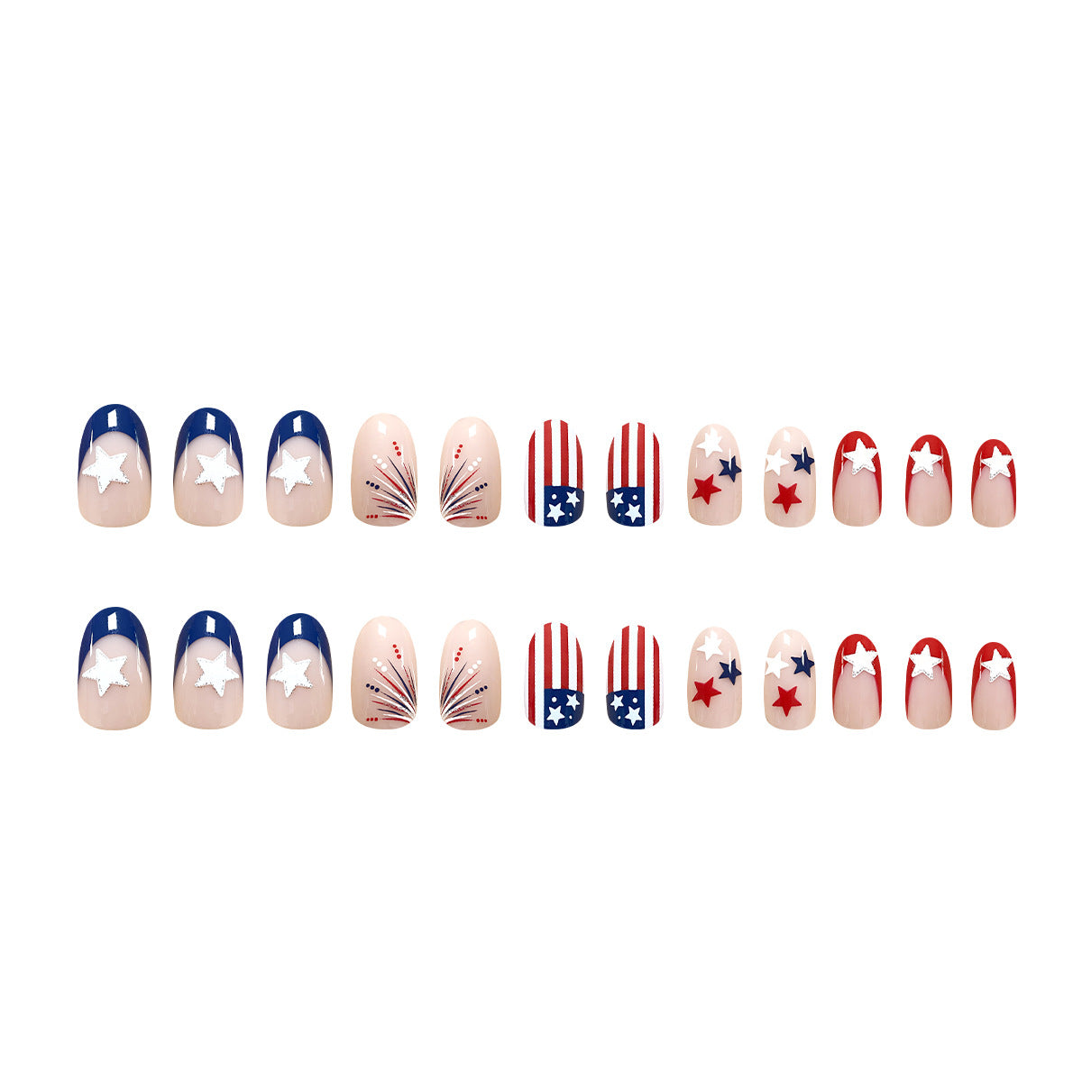 Kreative Nagelkunst mit patriotischen Motiven Brehn