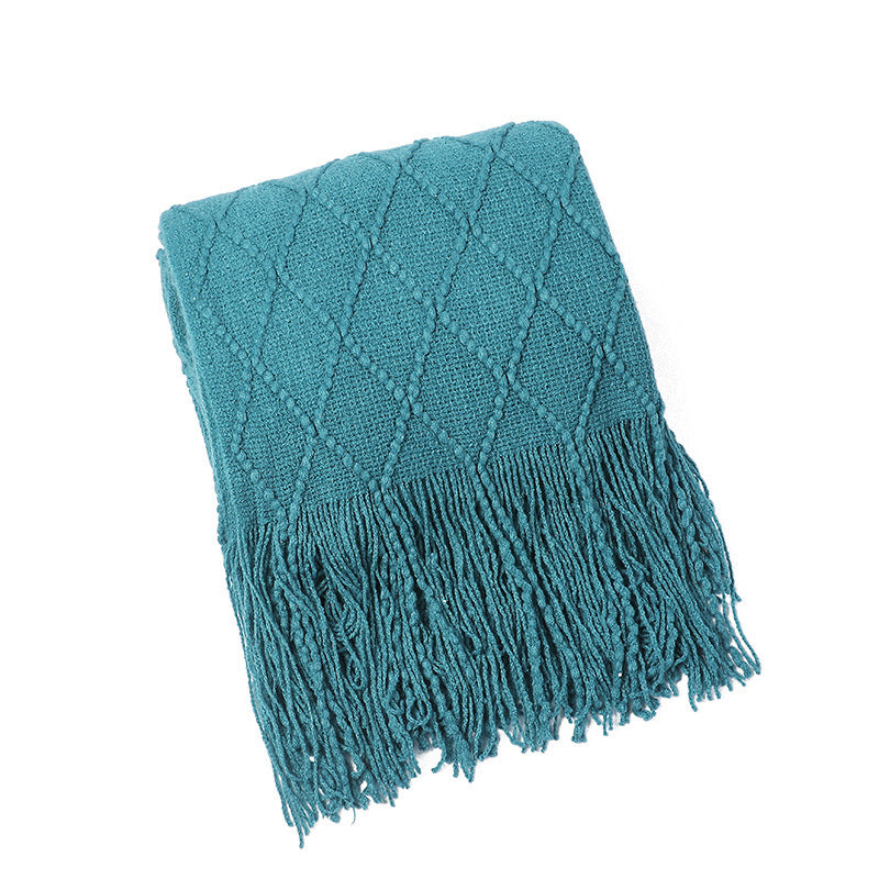 Damen kuschelige Strickdecke Brehn