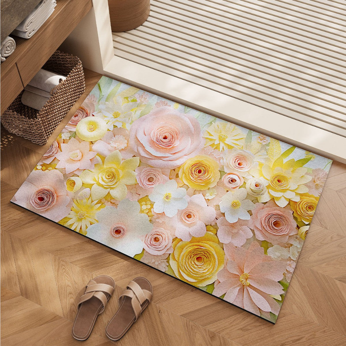 Blumenmuster Weiche Badmatte Brehn