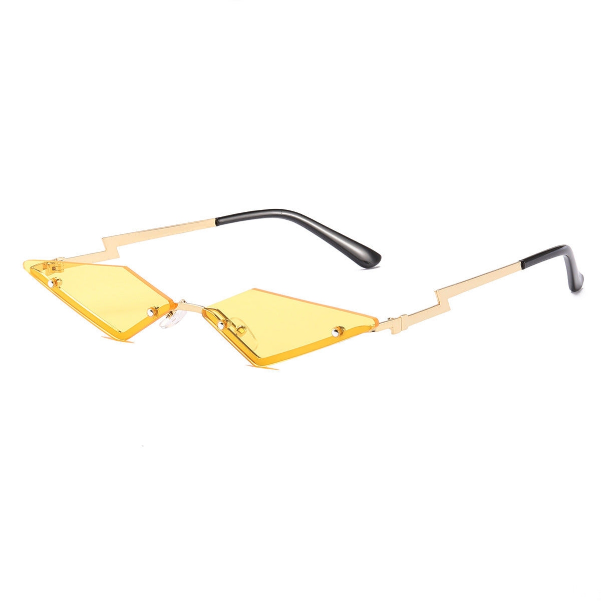 Damen Designer-Sonnenbrille mit futuristischem Rahmen Brehn