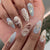 Shell-Decorated Press-On Nail Art Brehn