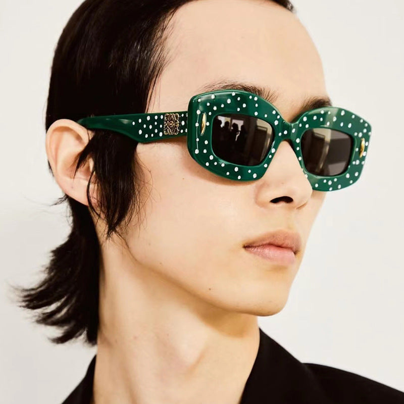 Damen modische Sonnenbrille mit glamourösem Strassbesatz Brehn