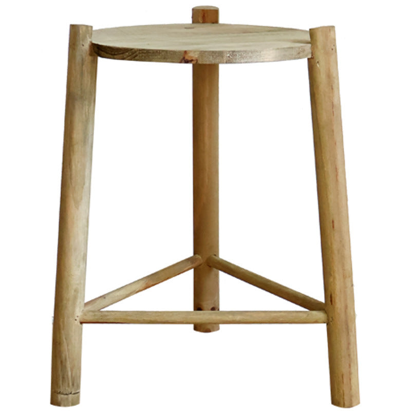 Massiver Holz-Hocker Brehn