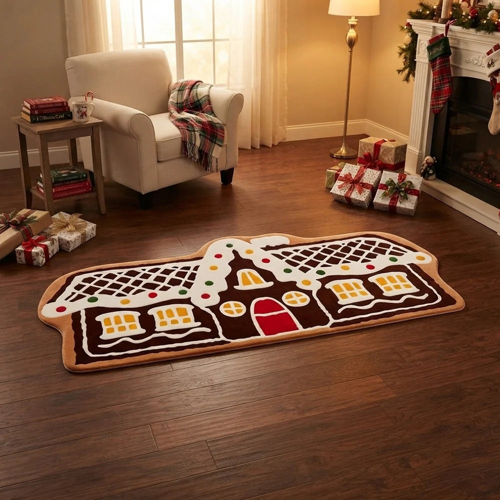 Lebkuchenhaus-Thematische Teppich