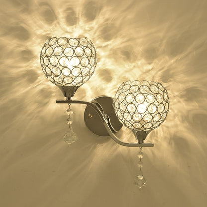 Kristallakzent-Wandlampe
