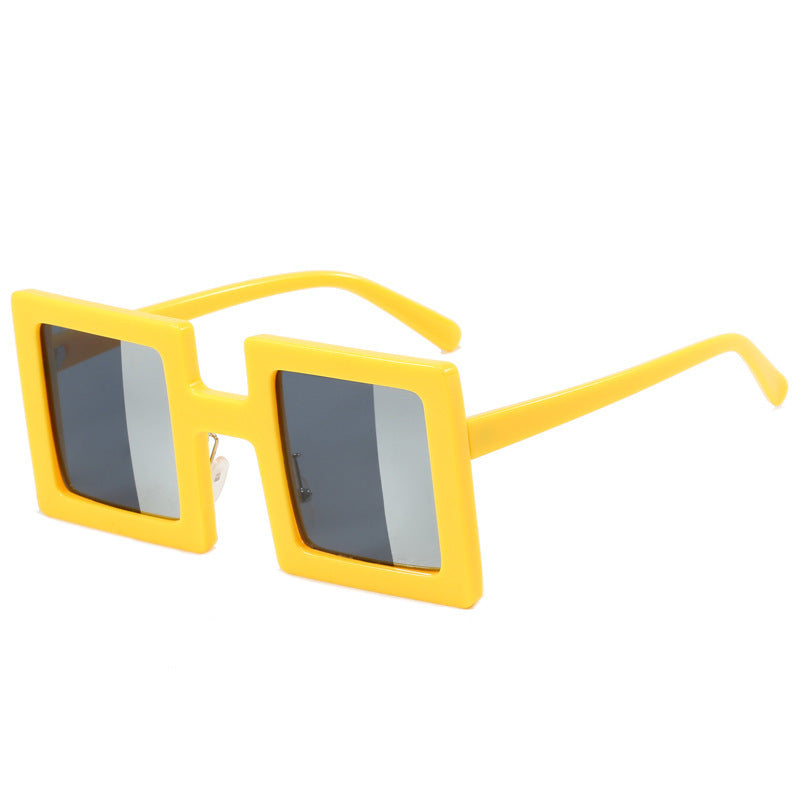 Damen modische quadratische Sonnenbrille mit einzigartigem, klarem Design Brehn