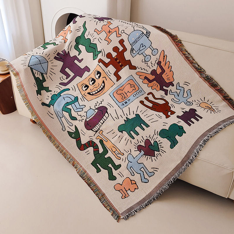 Dekorative Gewebte Wurfdecke