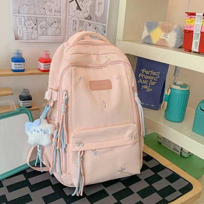 Stylische Bestickte Schulrucksack Brehn