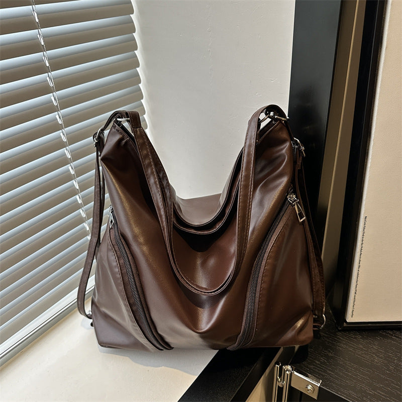 Chic Kunstleder Hobo Tasche Brehn