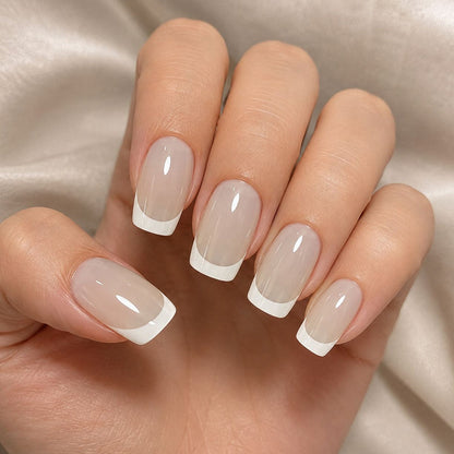 Elegante French Tip Acryl-Nagelverlängerungen Brehn 1789915965