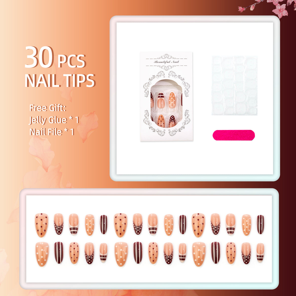 Dekoratives manuelles Nagelkunstset