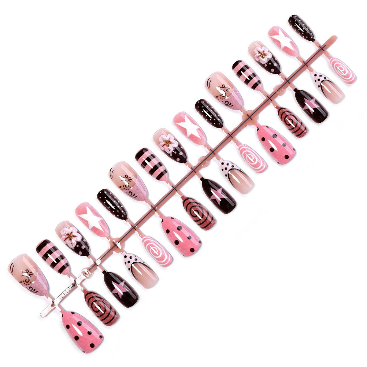 Kunstnagelset mit kreativen Mustern und einzigartigen Designs Brehn
