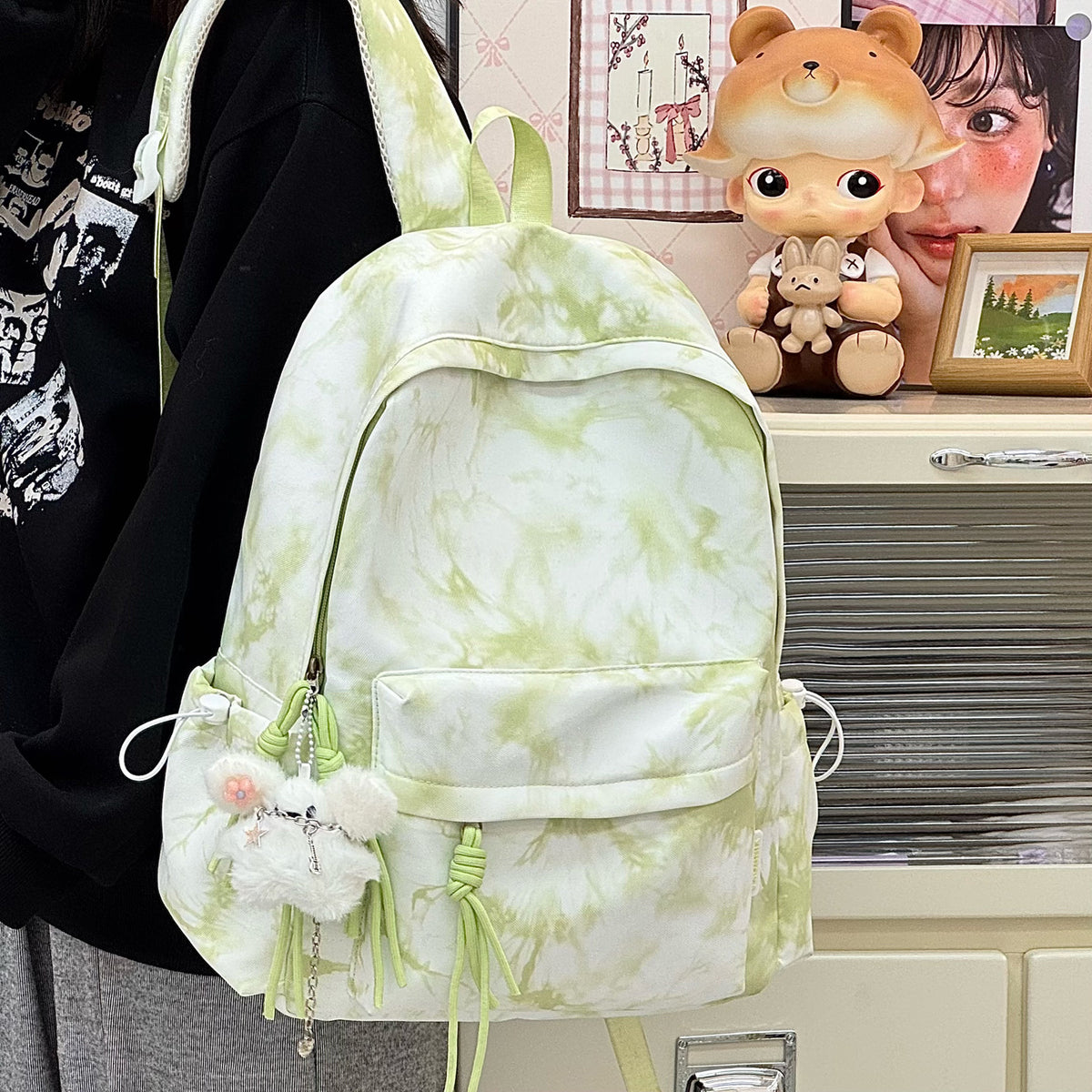 Trendiger Tie-Dye-Muster Rucksack Brehn