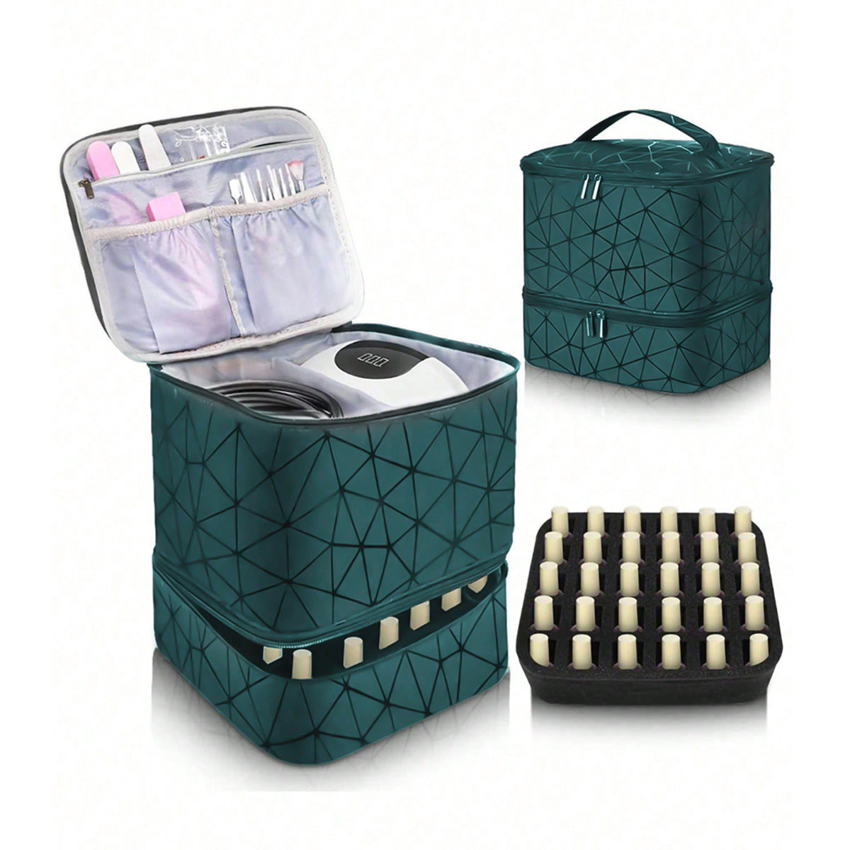 Kosmetik-Organizer-Tasche mit Doppeltem Design und Robustem Innenfutter Brehn