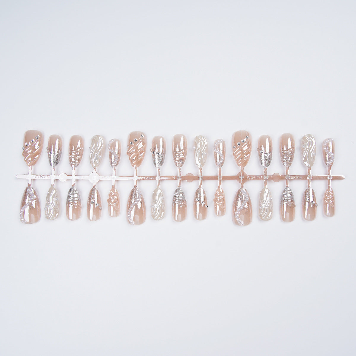 Elegante Strass Kunstnägel Brehn
